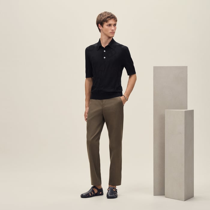 Noir "Calligraphie Equestre" Polo Shirt