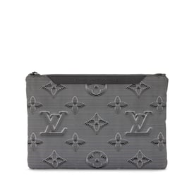 Louis Vuitton Virgil Abloh Multicolor Monogram 3D Nylon 2054 Reversible Pouch, 2020