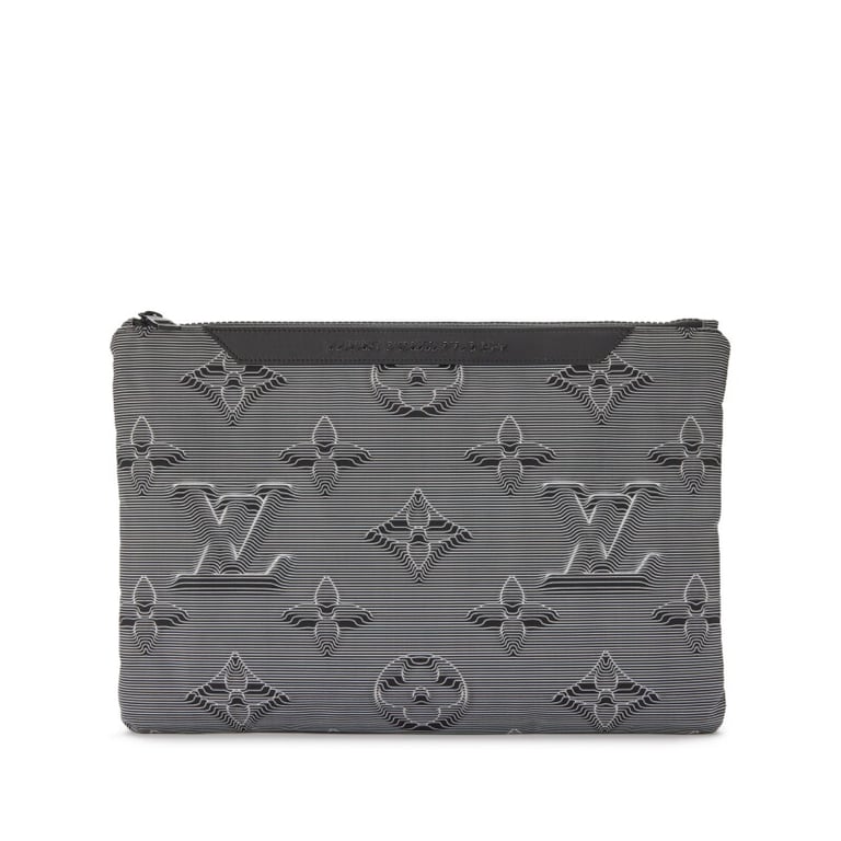 Louis Vuitton Virgil Abloh Multicolor Monogram 3D Nylon 2054 Reversible Pouch, 2020
