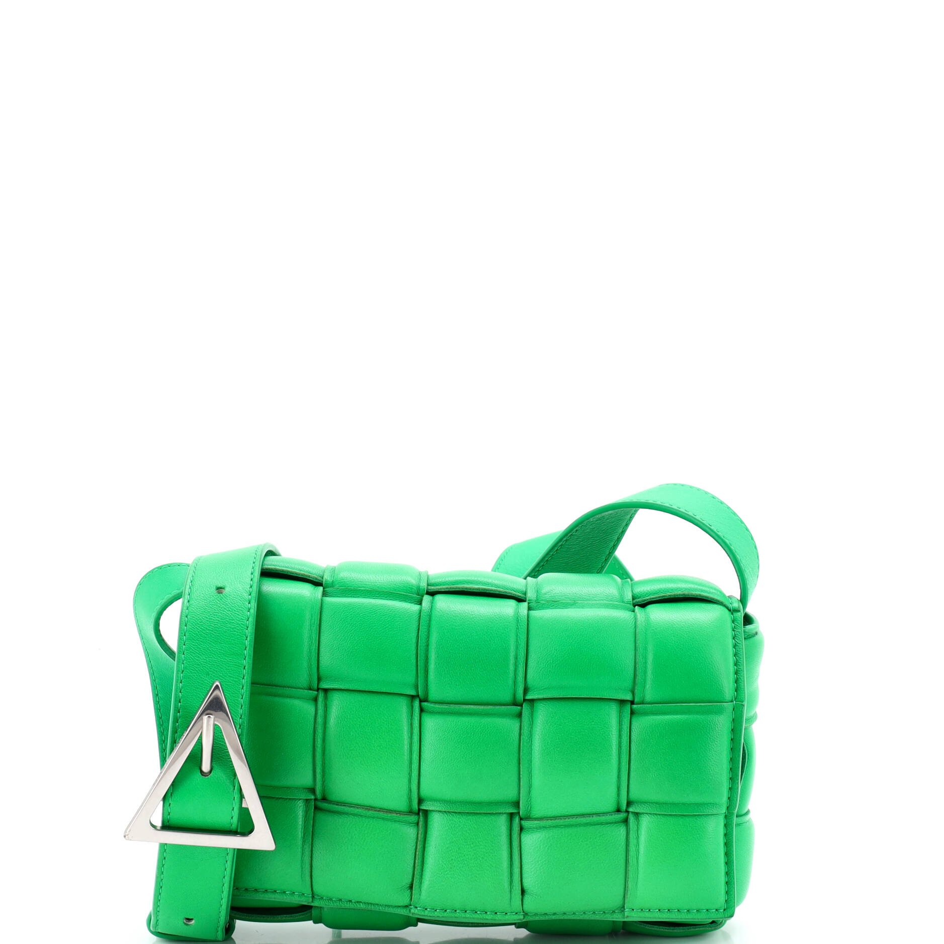 Bottega Veneta Cassette Crossbody Bag Padded Maxi Intrecciato Leather Small