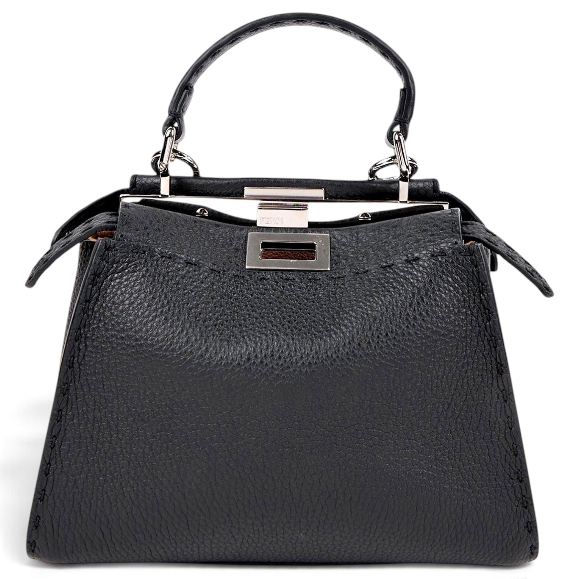 Peekaboo leather handbag