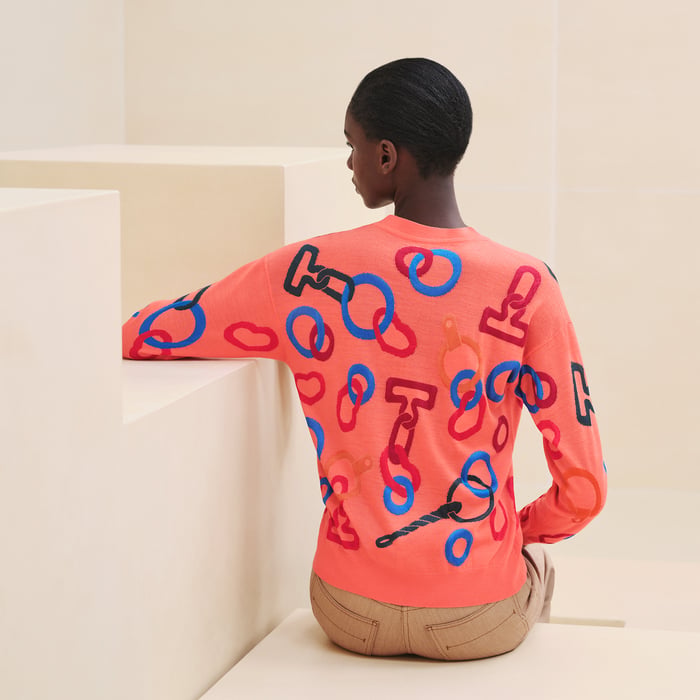 Rose Baie "Effet Kaleidoscope" Long-sleeve Sweater