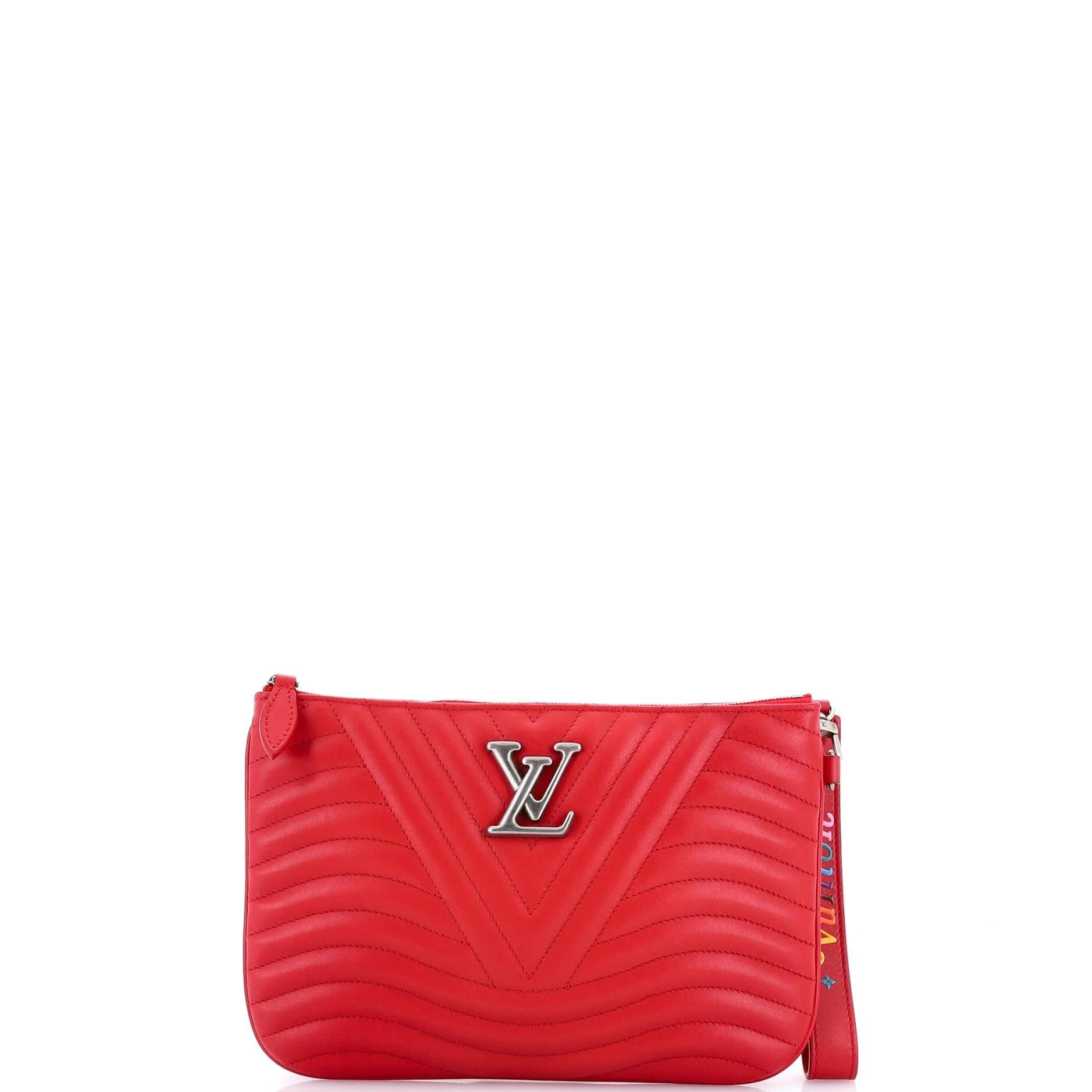 Leather clutch bag