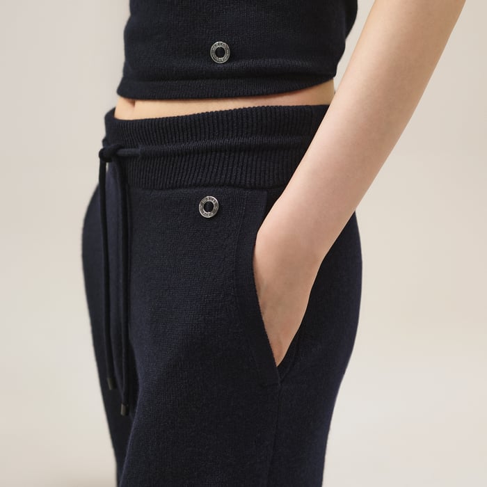 Bleu Noir Cashmere Pants