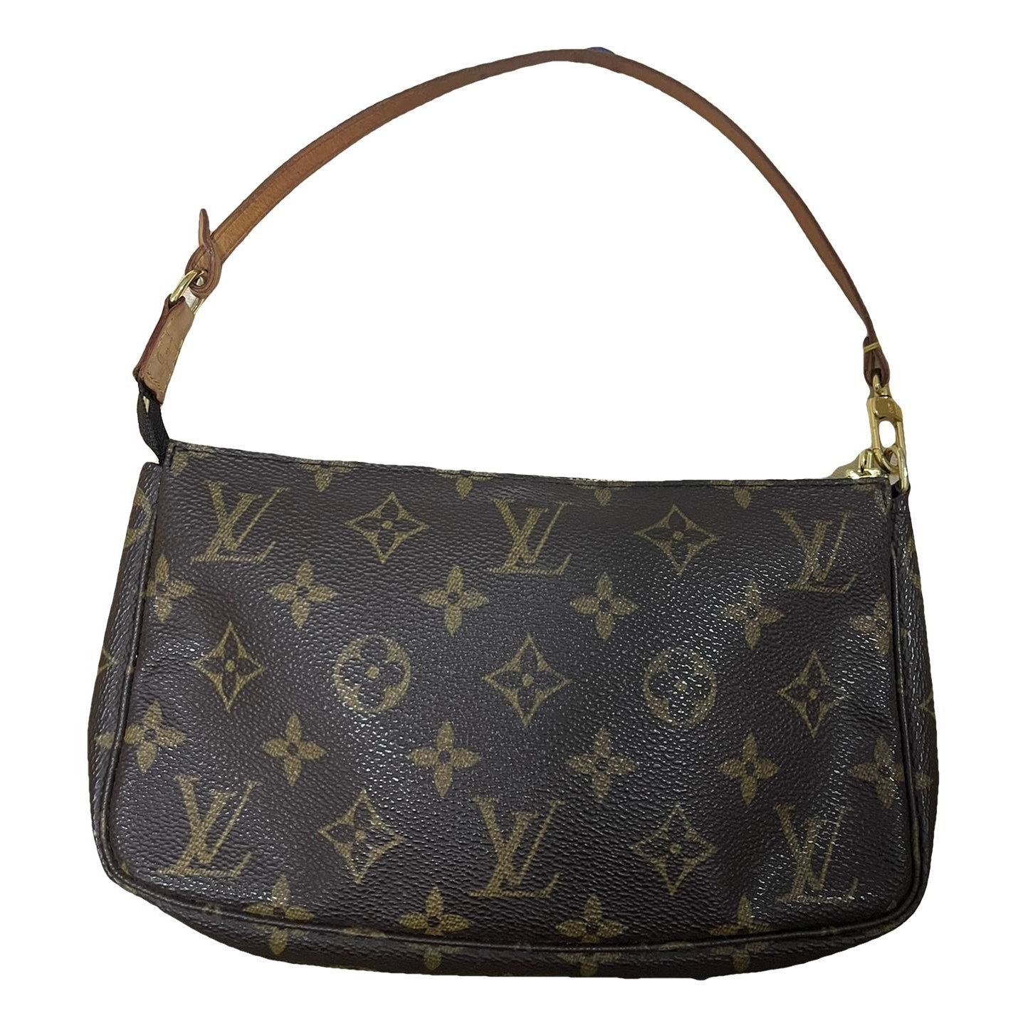 Leather clutch bag