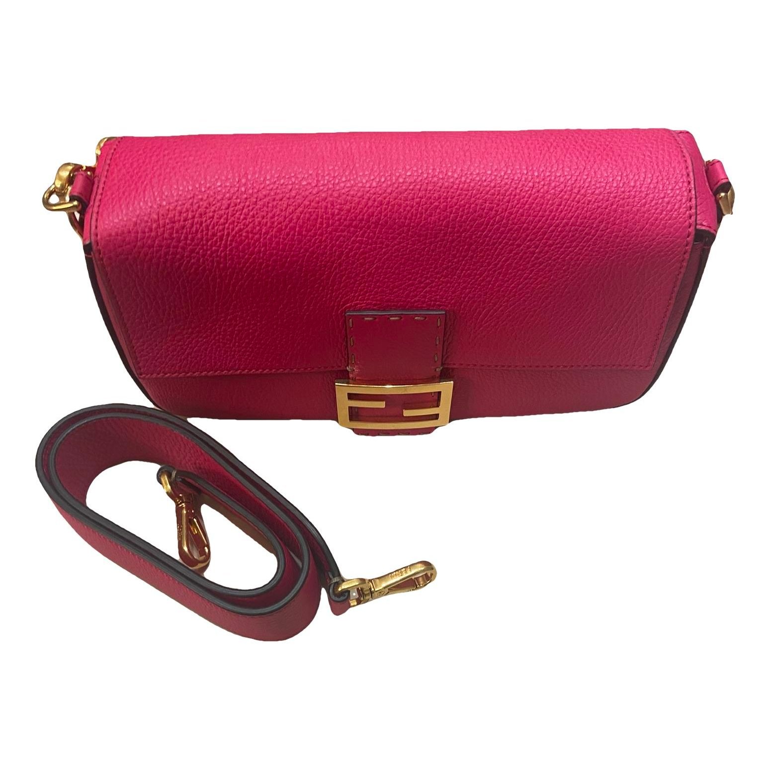 Baguette leather handbag