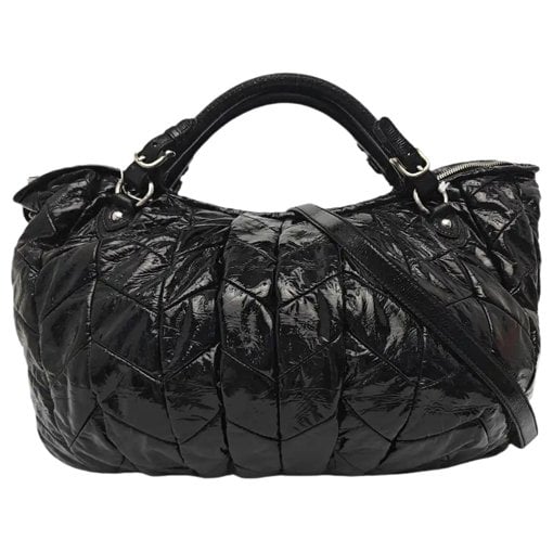 Patent leather handbag