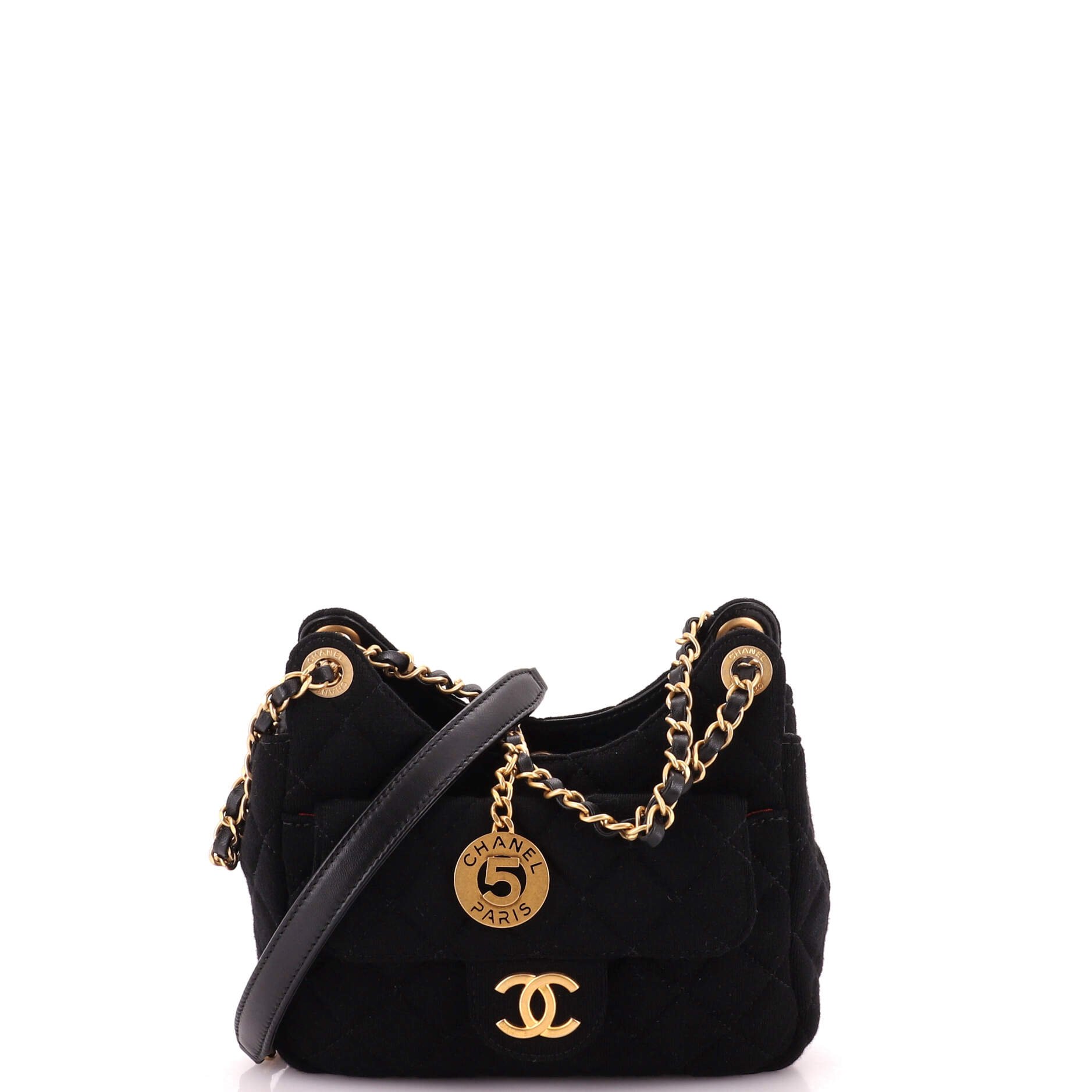 Wavy CC Hobo Quilted Jersey Small
