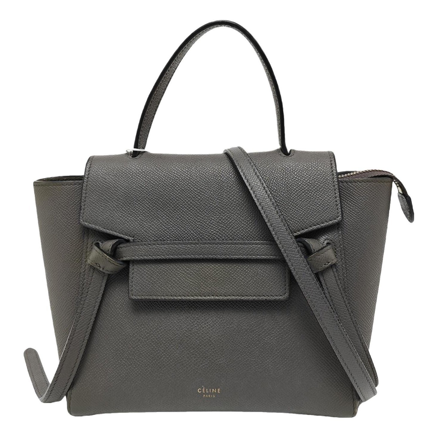 Belt leather handbag