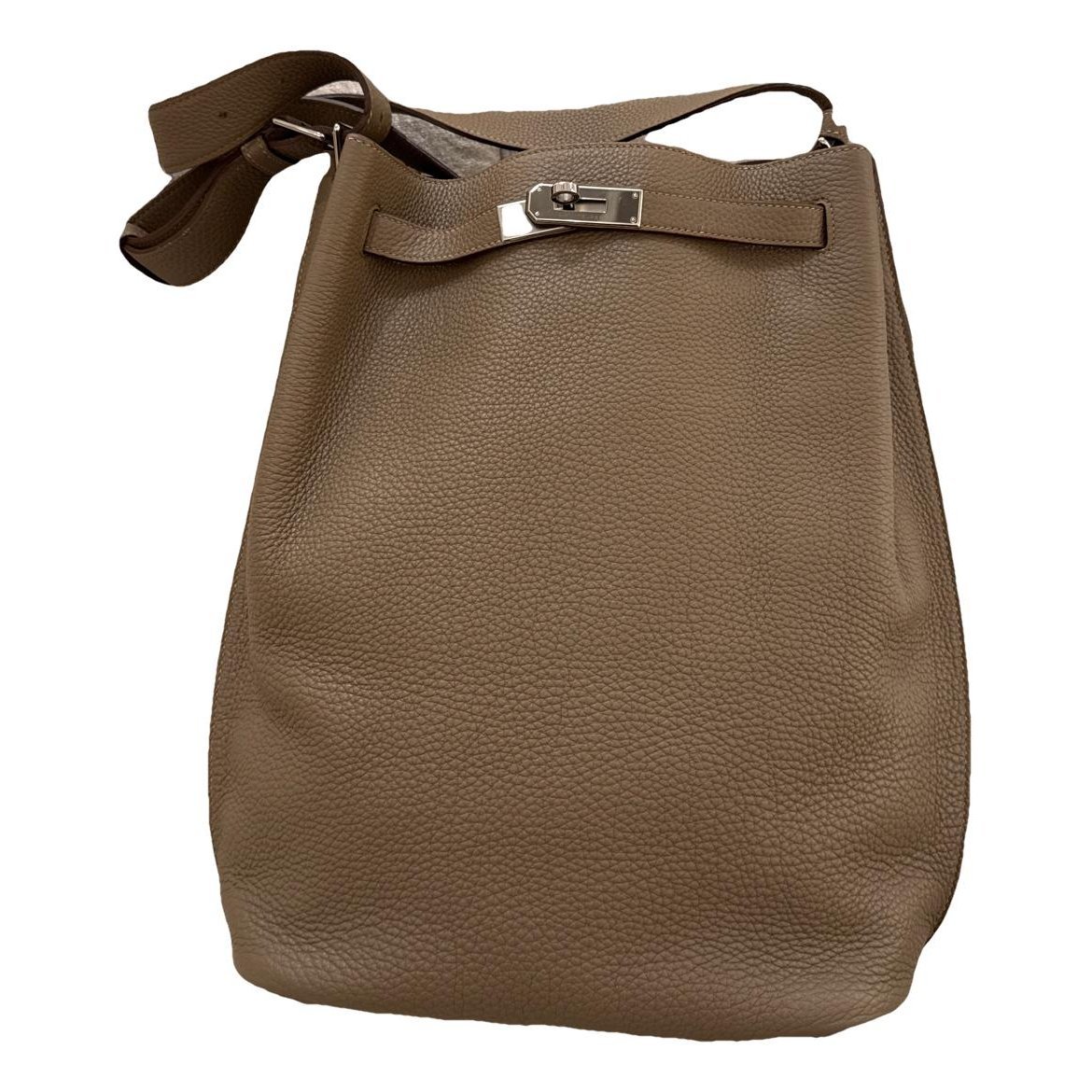 Hermes Kelly Handbag Etoupe Togo Leather