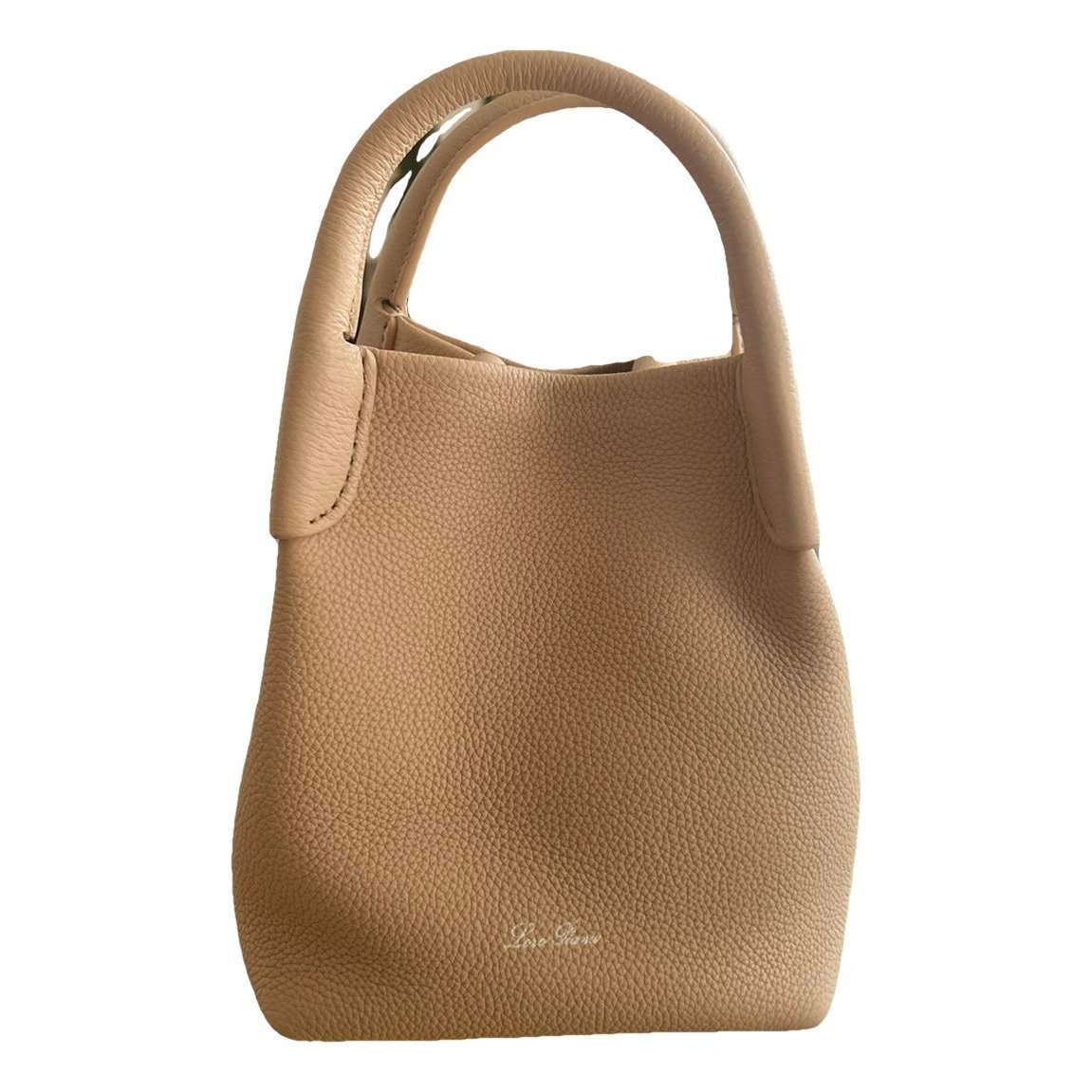 Loro Piana Bale leather handbag