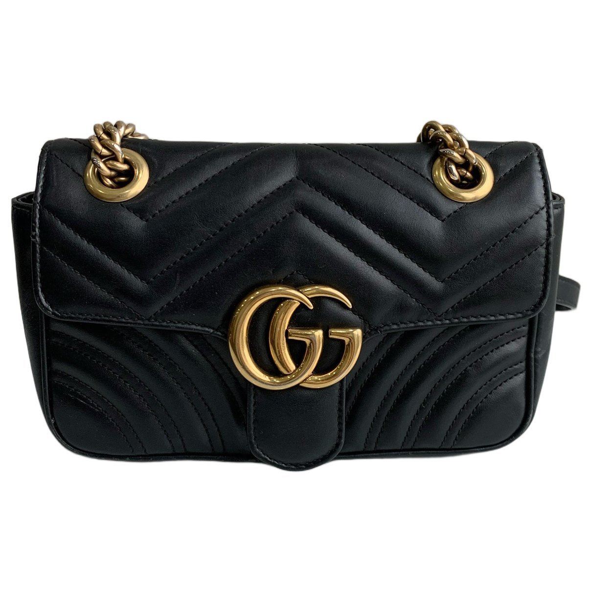 GG Marmont Flap leather handbag