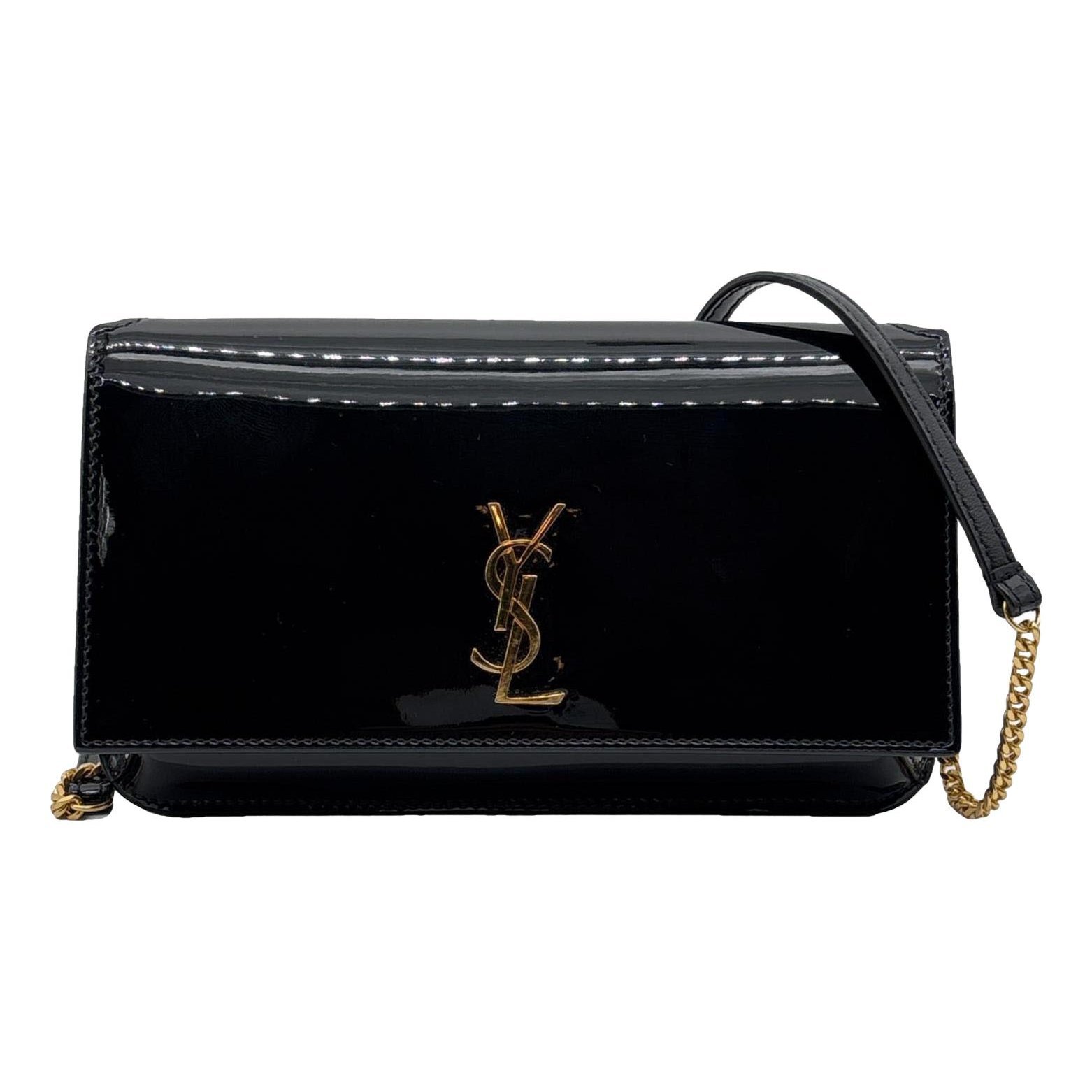 Leather clutch bag