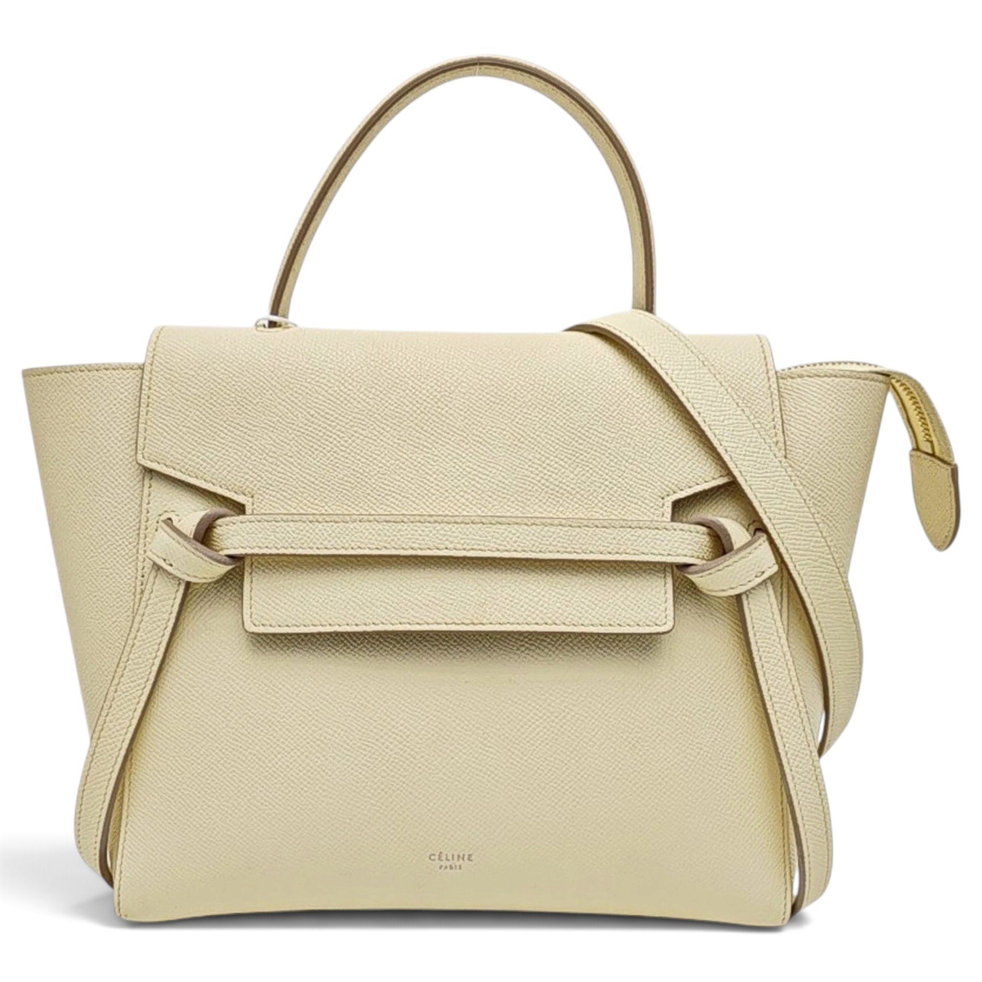 Belt leather handbag