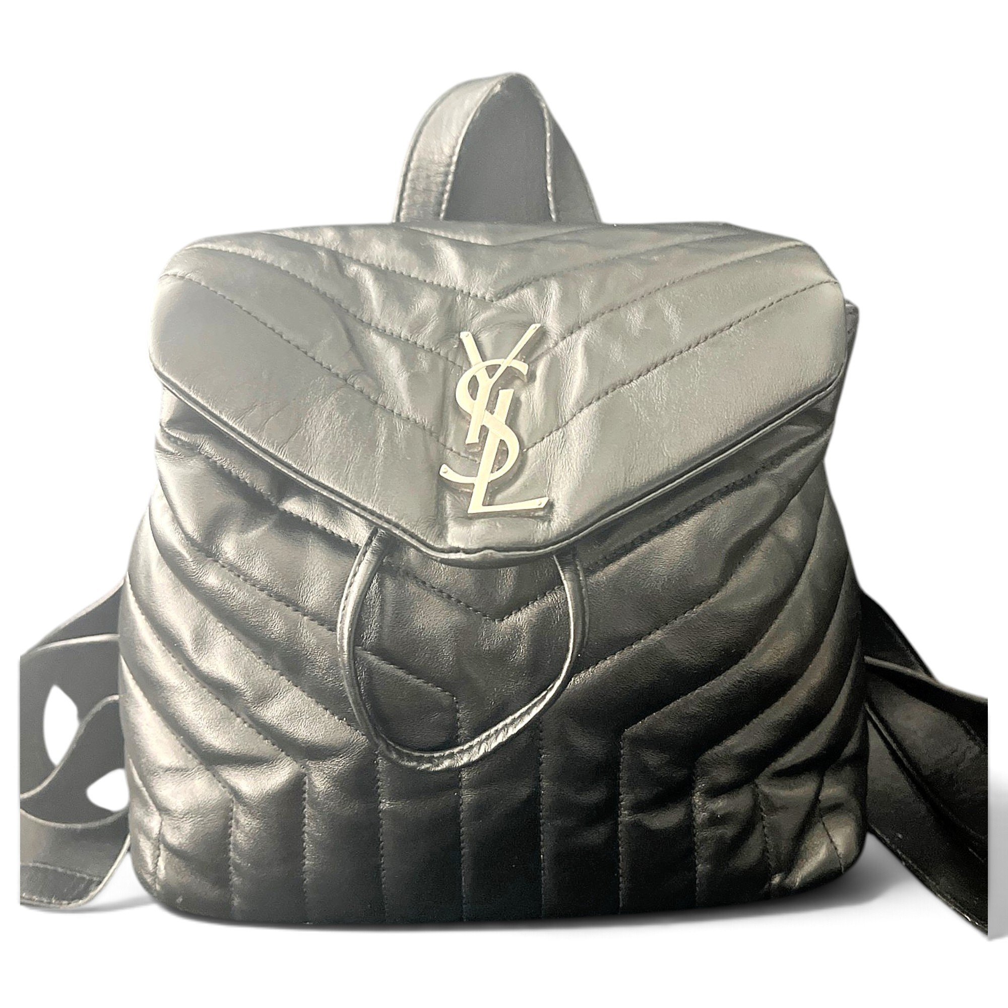 Leather backpack