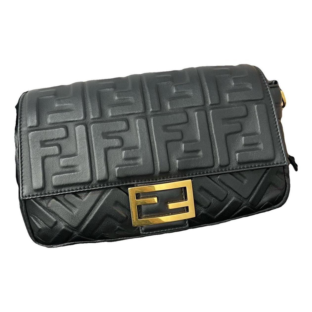 Baguette leather handbag