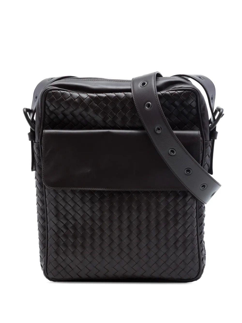 2012-2026 Nappa Intrecciato Front Pocket crossbody bag