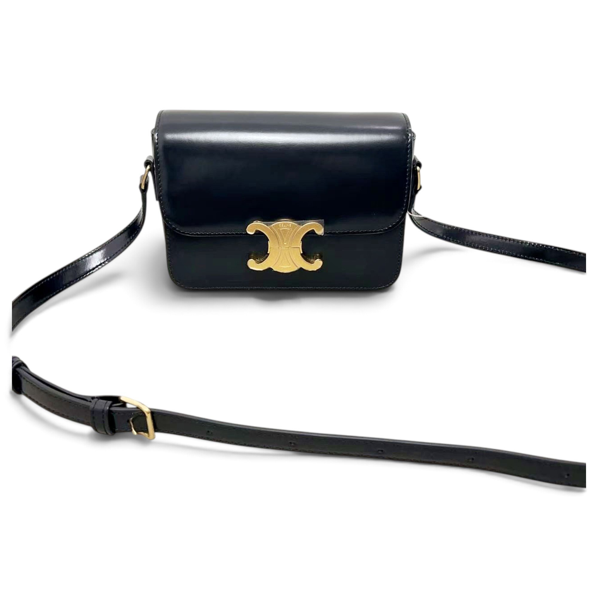 Triomphe leather handbag