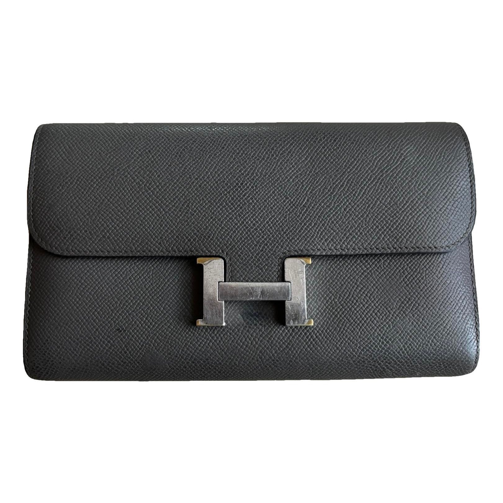Constance leather clutch bag