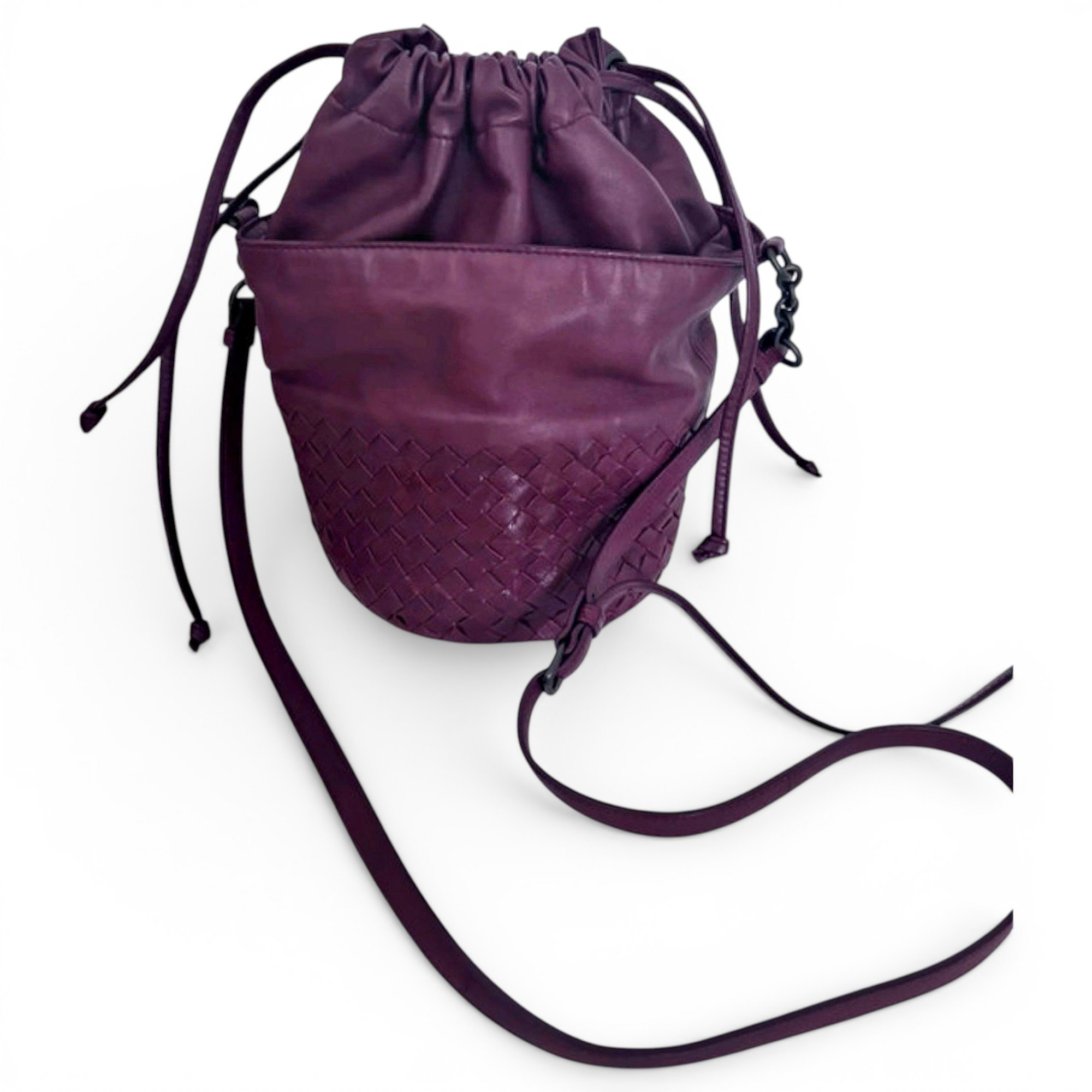 Cassette Bucket leather bag