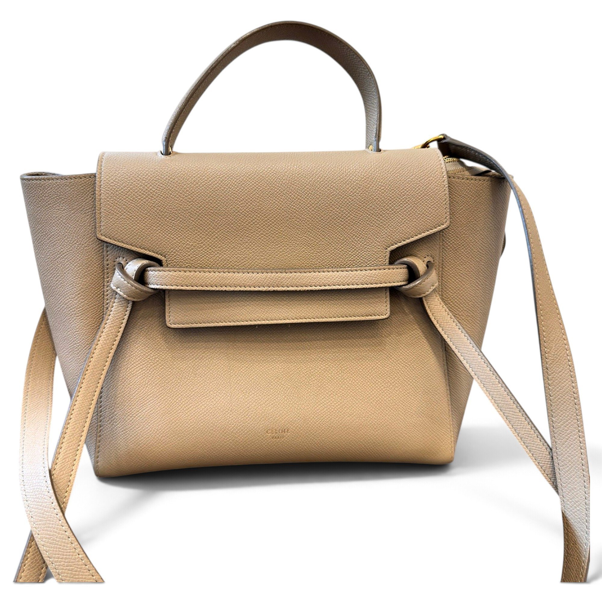 Belt leather handbag
