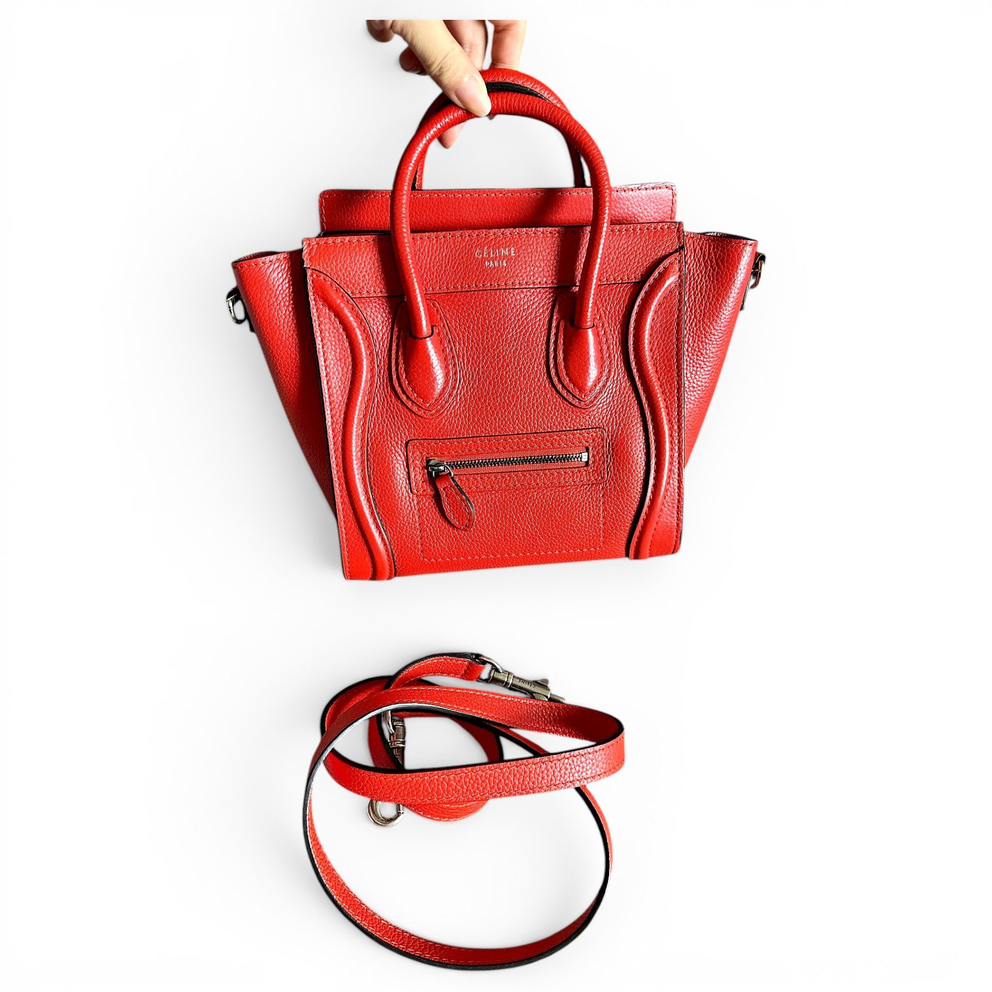 Nano Luggage leather handbag