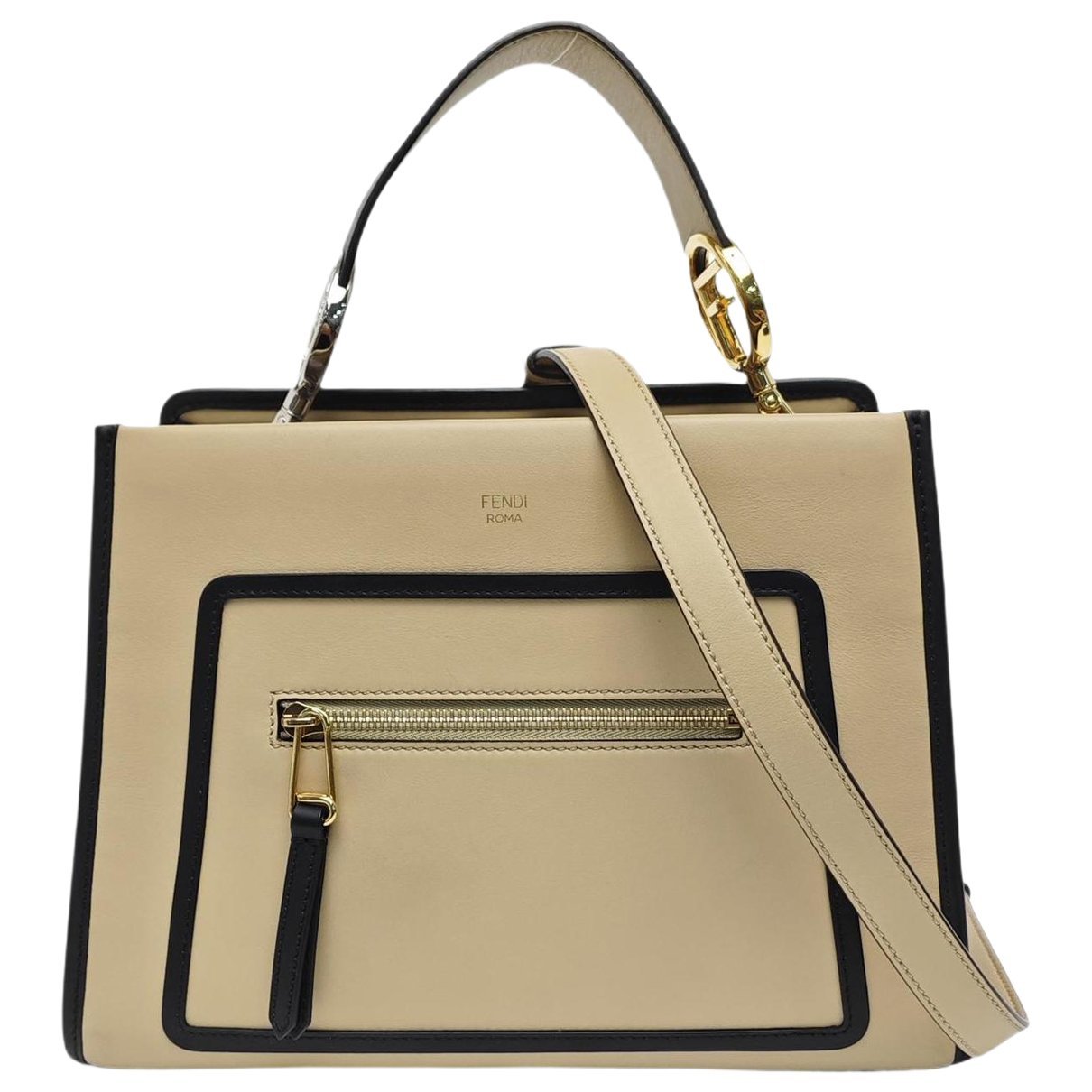 Runaway leather handbag