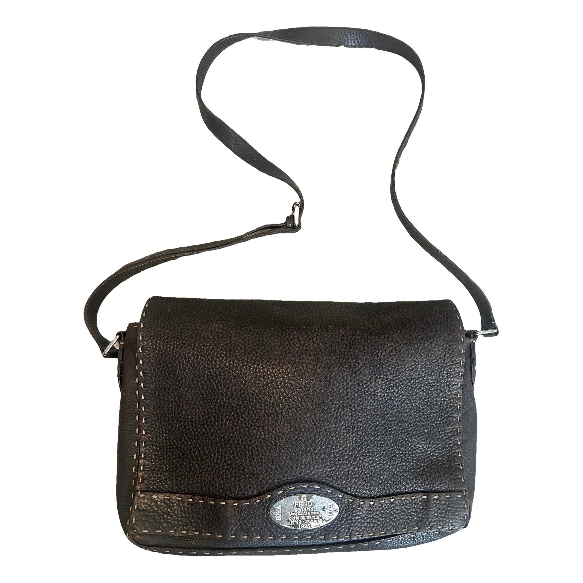 Leather crossbody bag