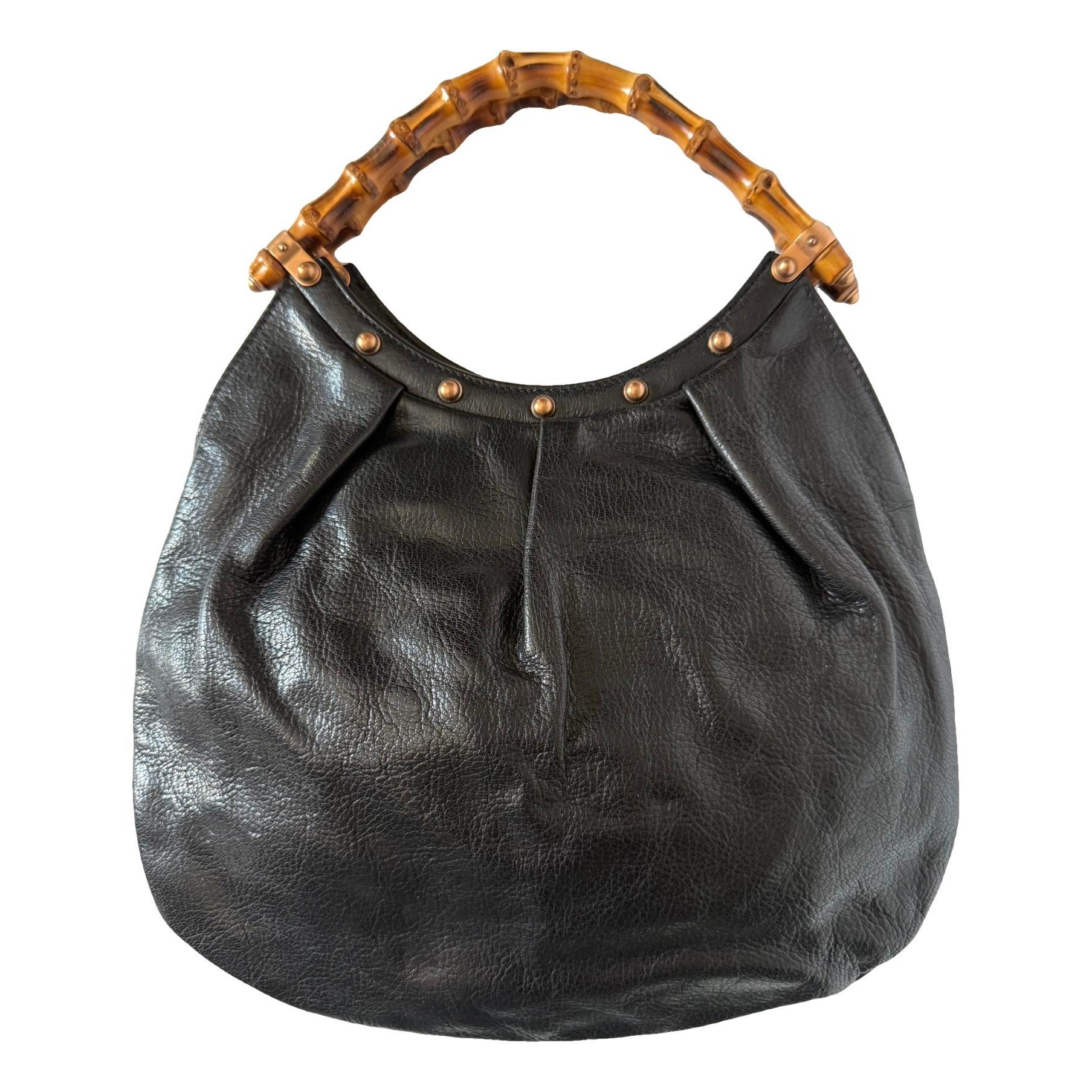 Vintage Bamboo Hobo leather handbag