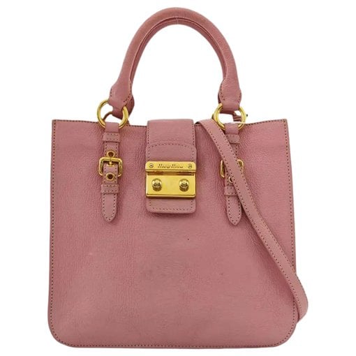 Madras leather handbag