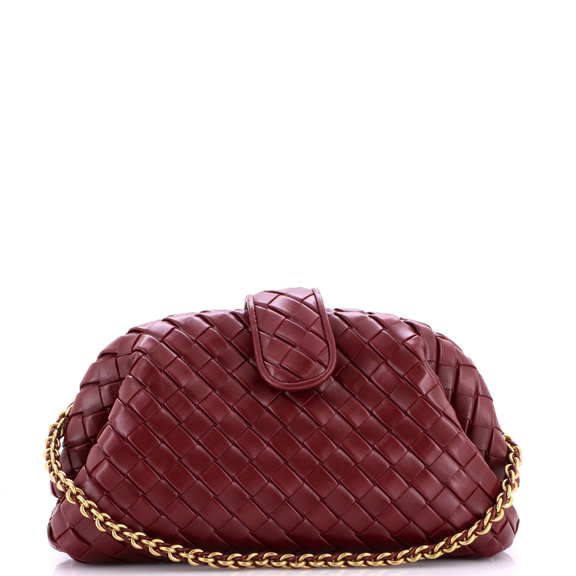 Lauren 1980 Clutch with Chain Intrecciato Nappa Medium
