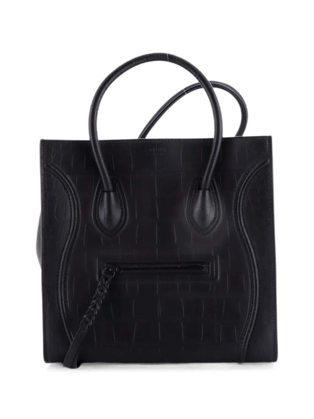 Phantom Bag Crocodile Embossed Leather Medium tote bag
