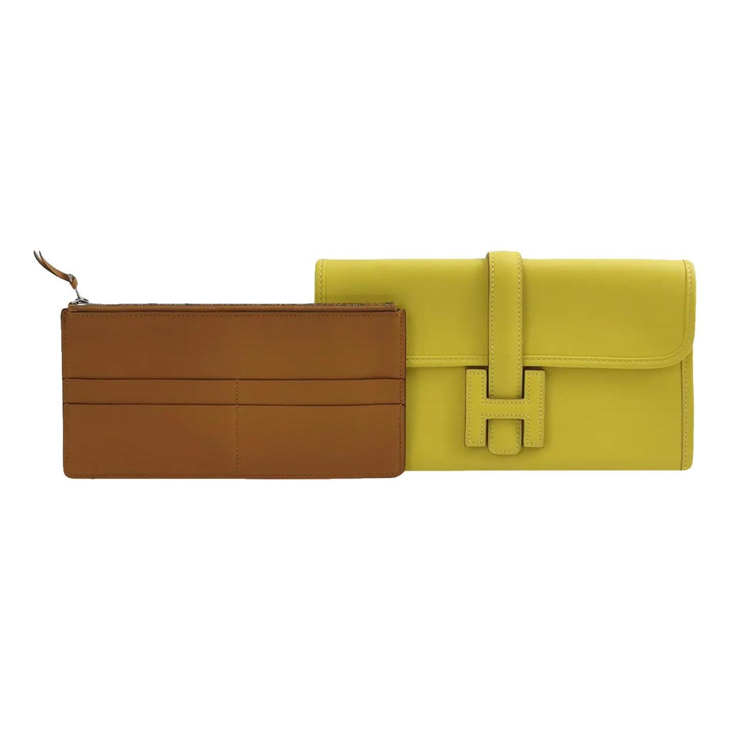 Hermes Jige Elan Handbag Swift Leather