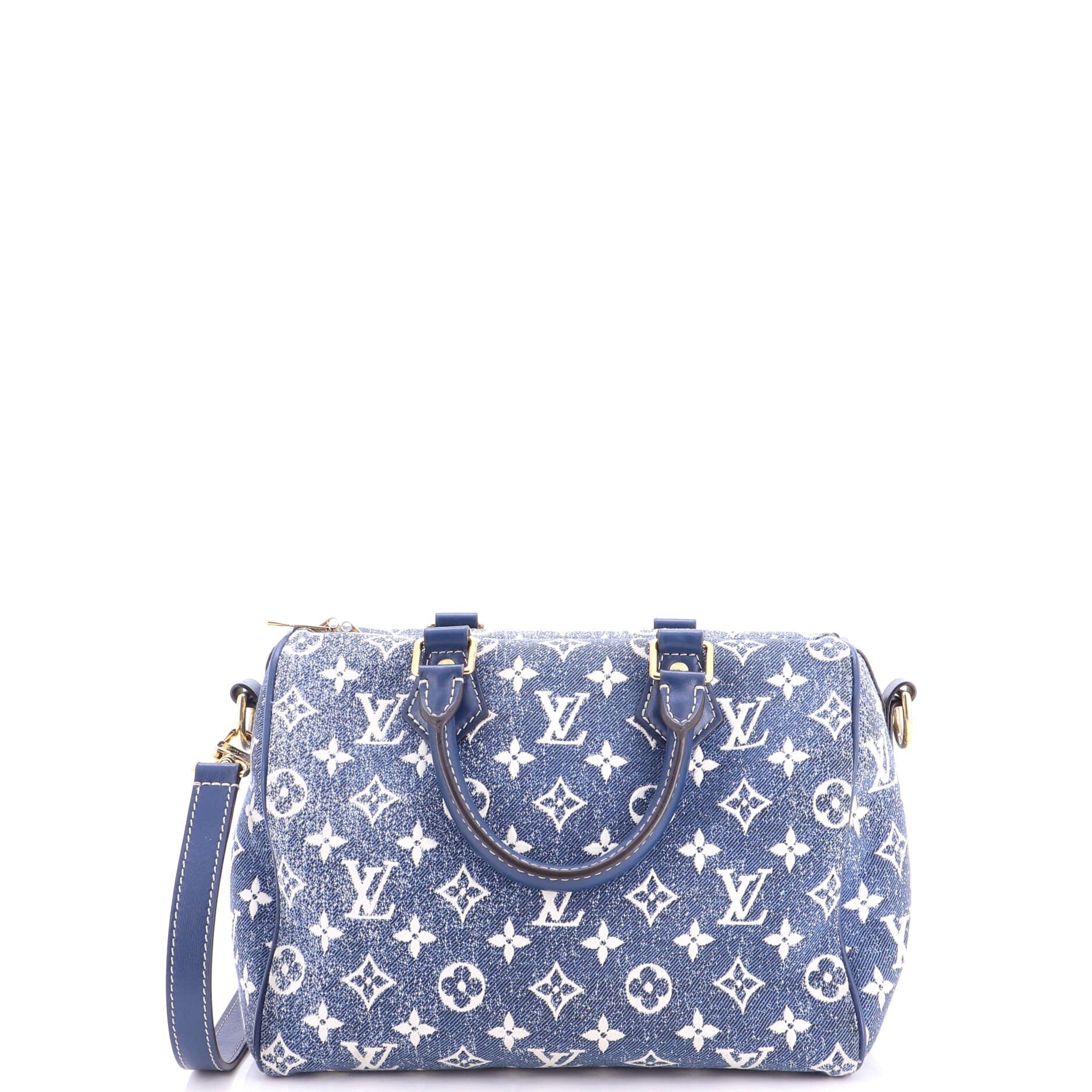 Speedy Bandouliere Bag Monogram Jacquard Denim 25