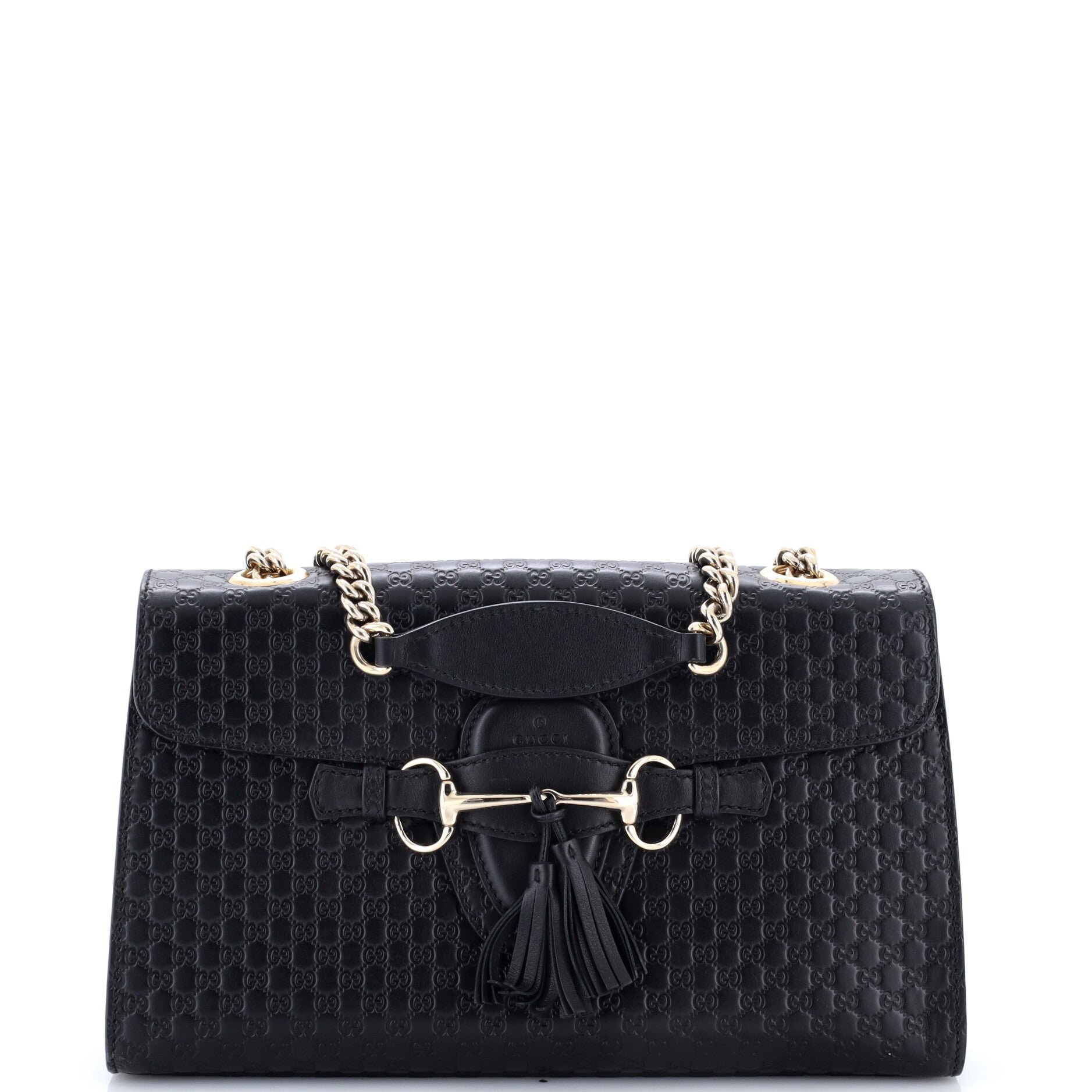 Emily Chain Flap Bag Microguccissima Leather Medium