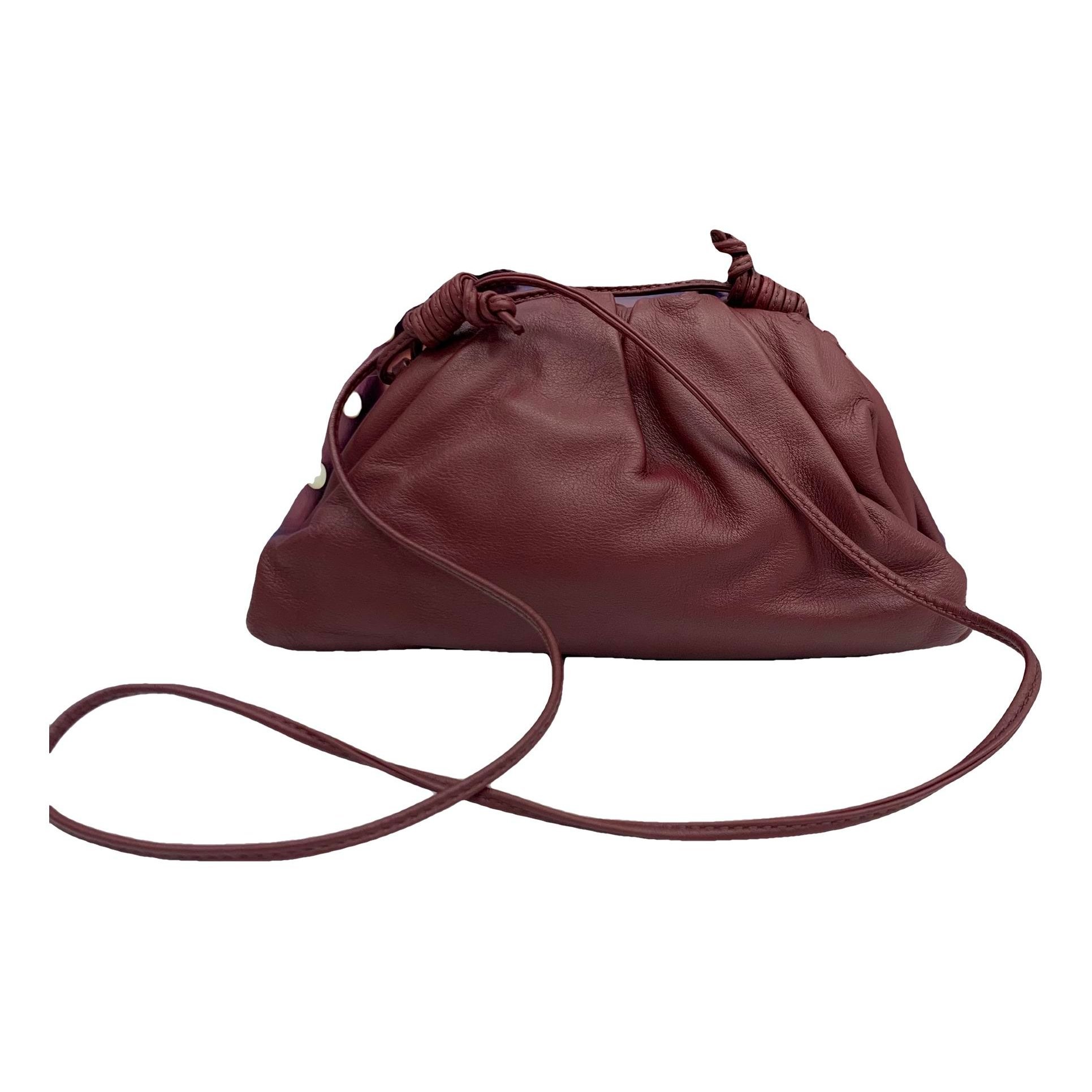 Pouch leather handbag