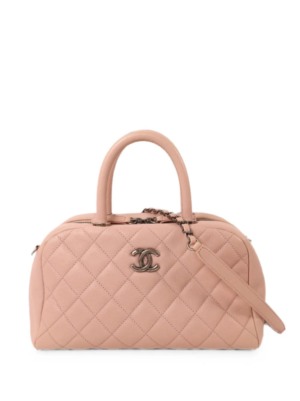 CC quilted two-way handbag