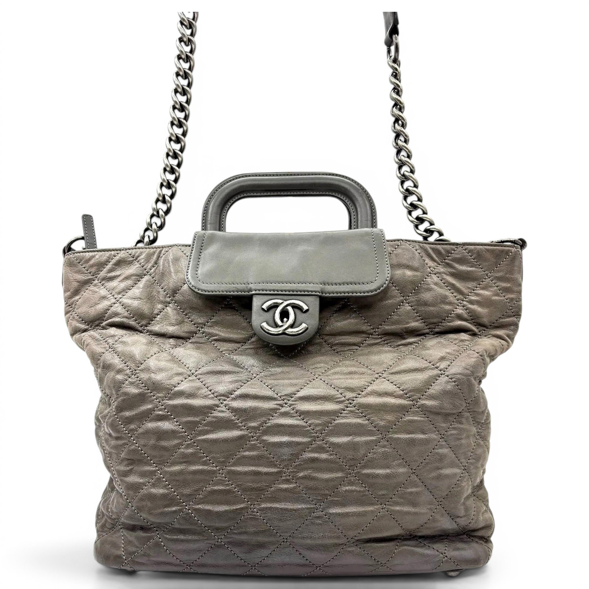 Leather tote