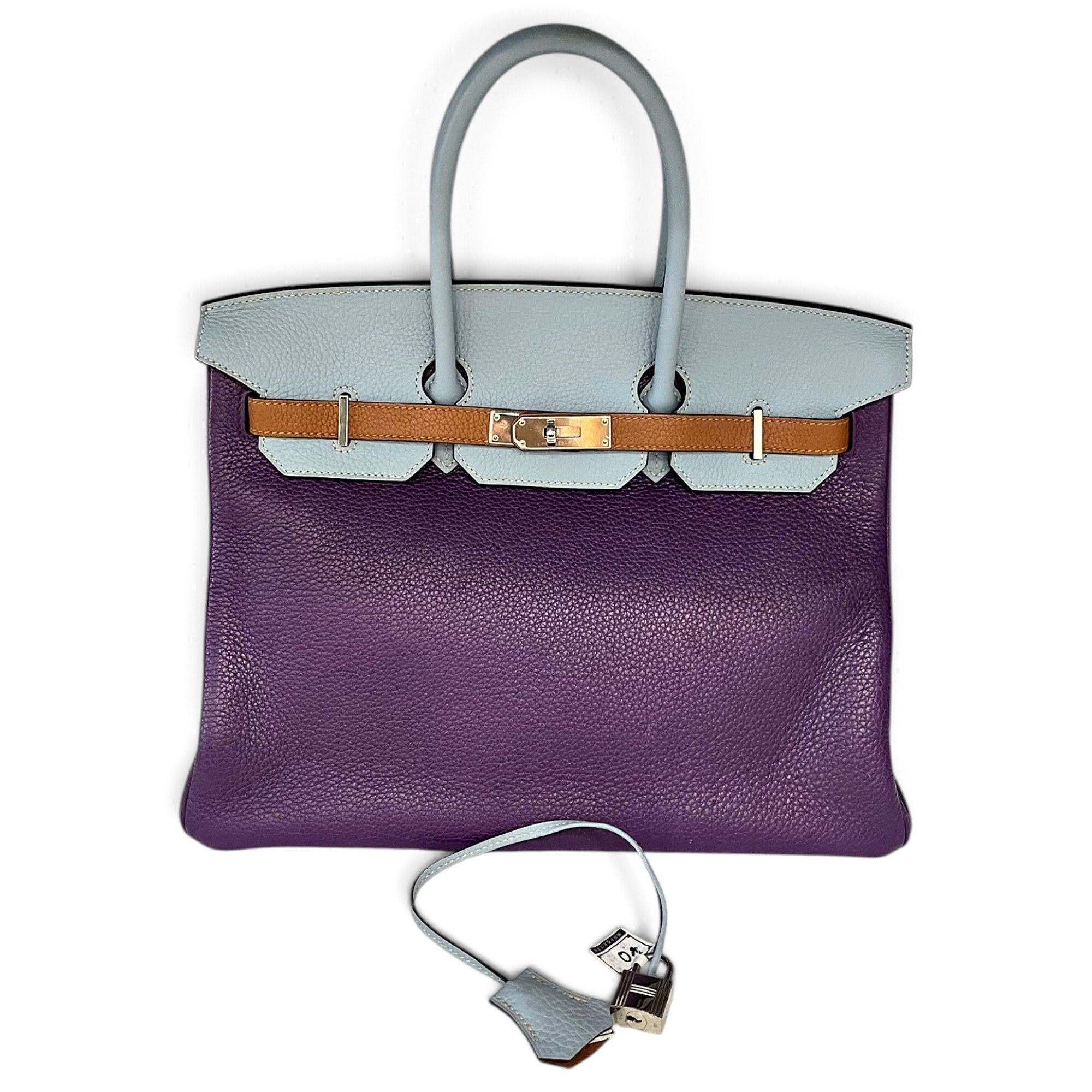 Birkin 35 leather handbag