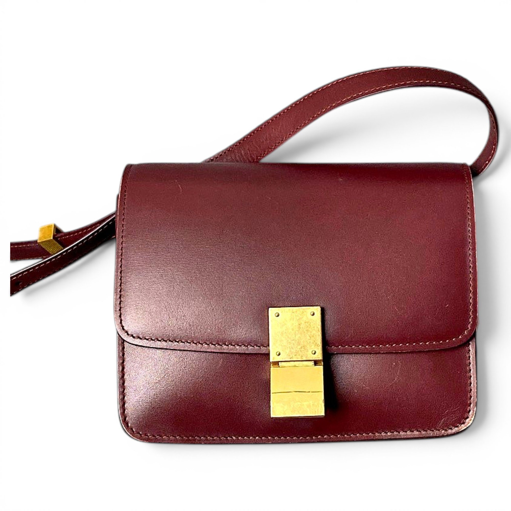 Classic leather crossbody bag