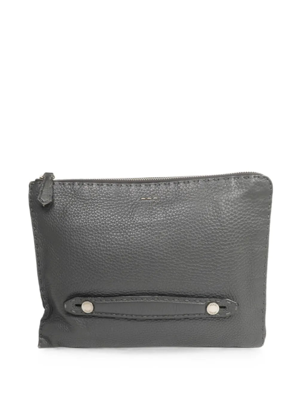 Selleria leather clutch bag