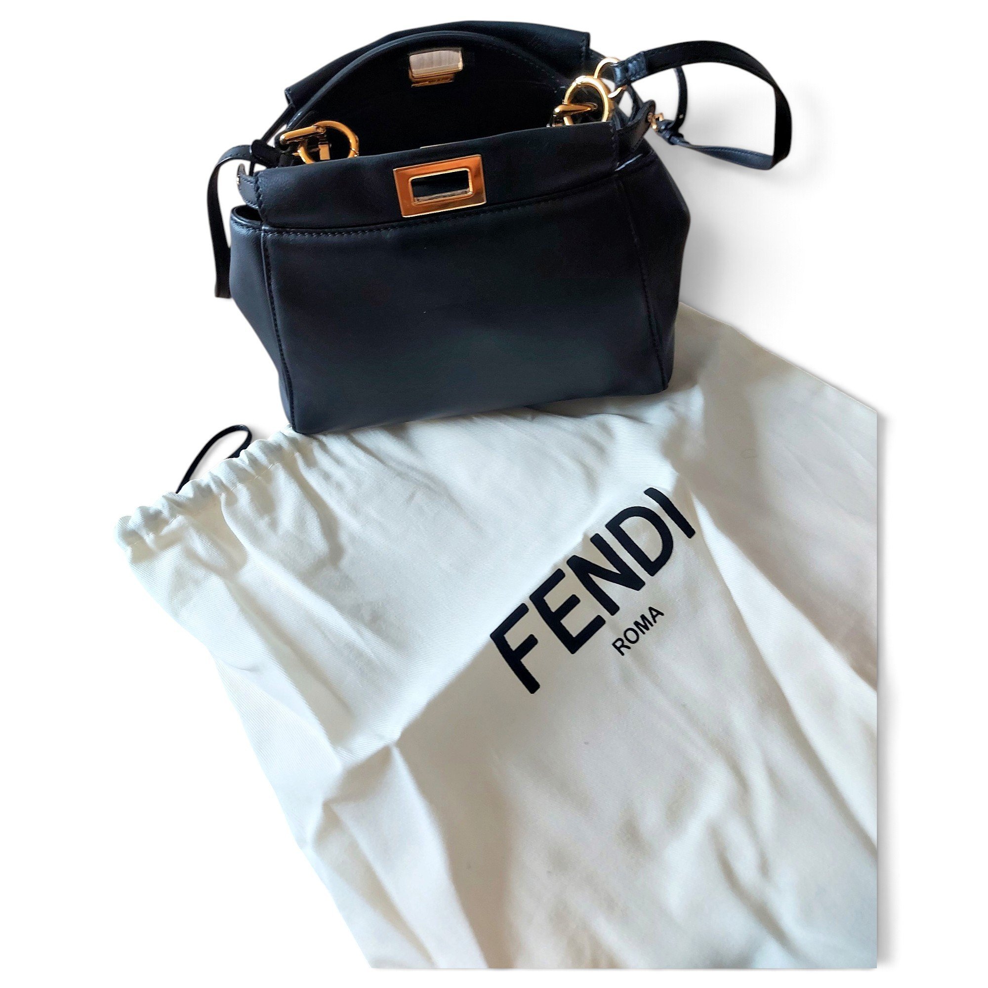 Peekaboo leather crossbody bag
