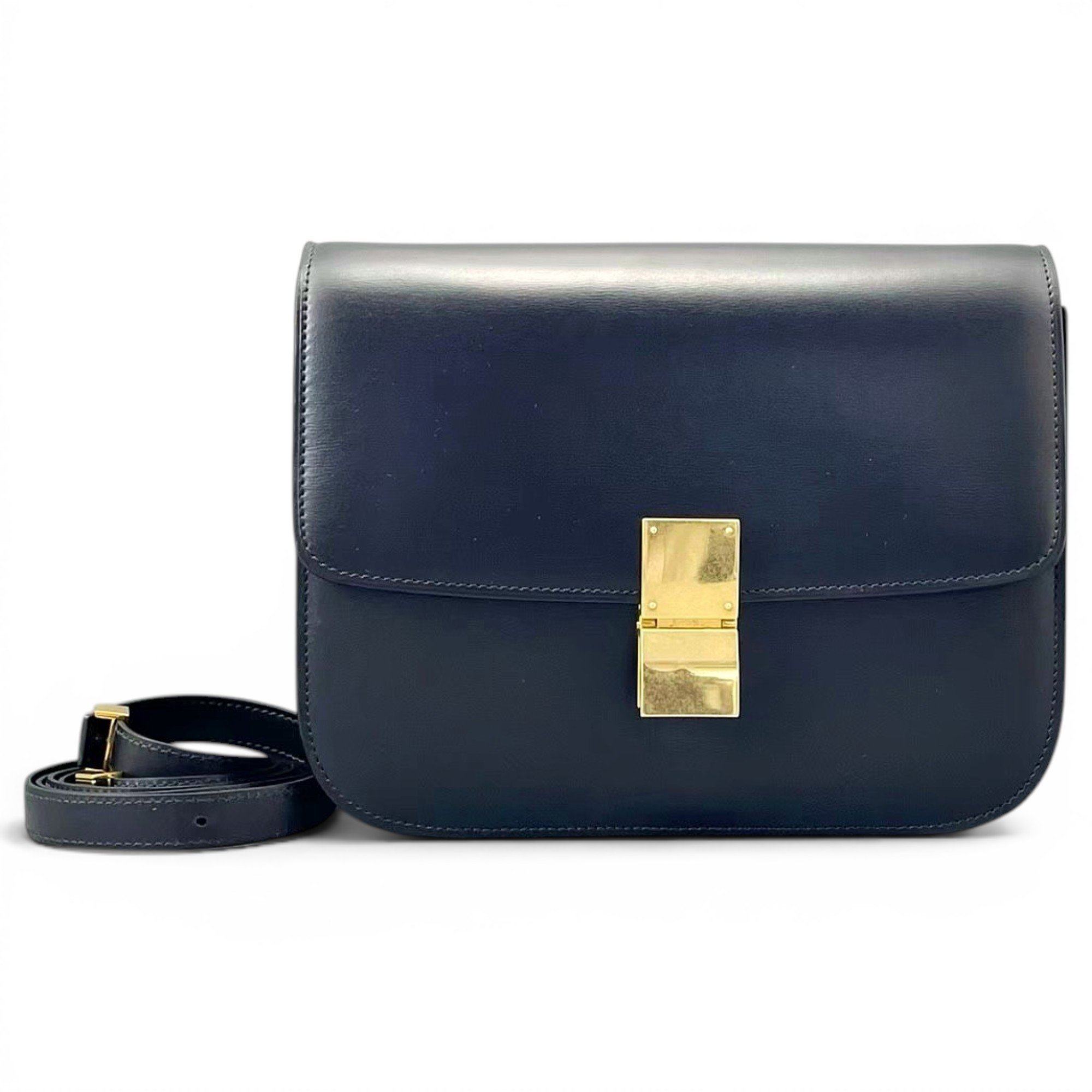 Classic leather crossbody bag