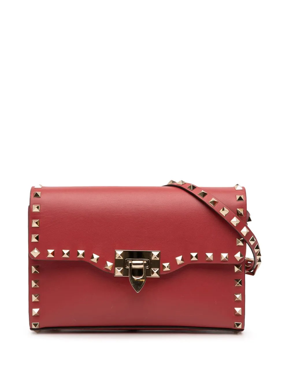 2010-2025 Small Leather Rockstud Flap crossbody bag