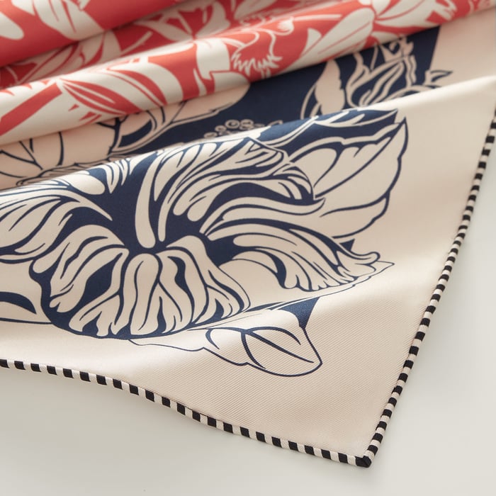 Flamingo Party Tattoo Double Face Scarf 90