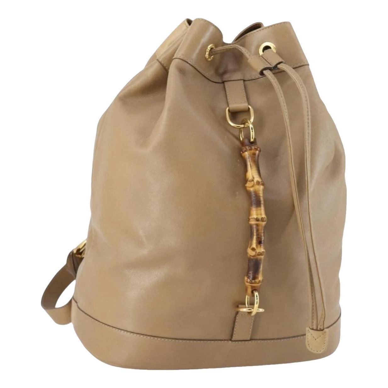 Leather backpack