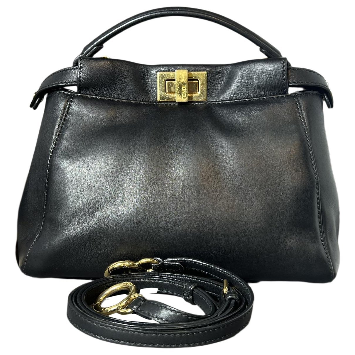 Peekaboo leather handbag
