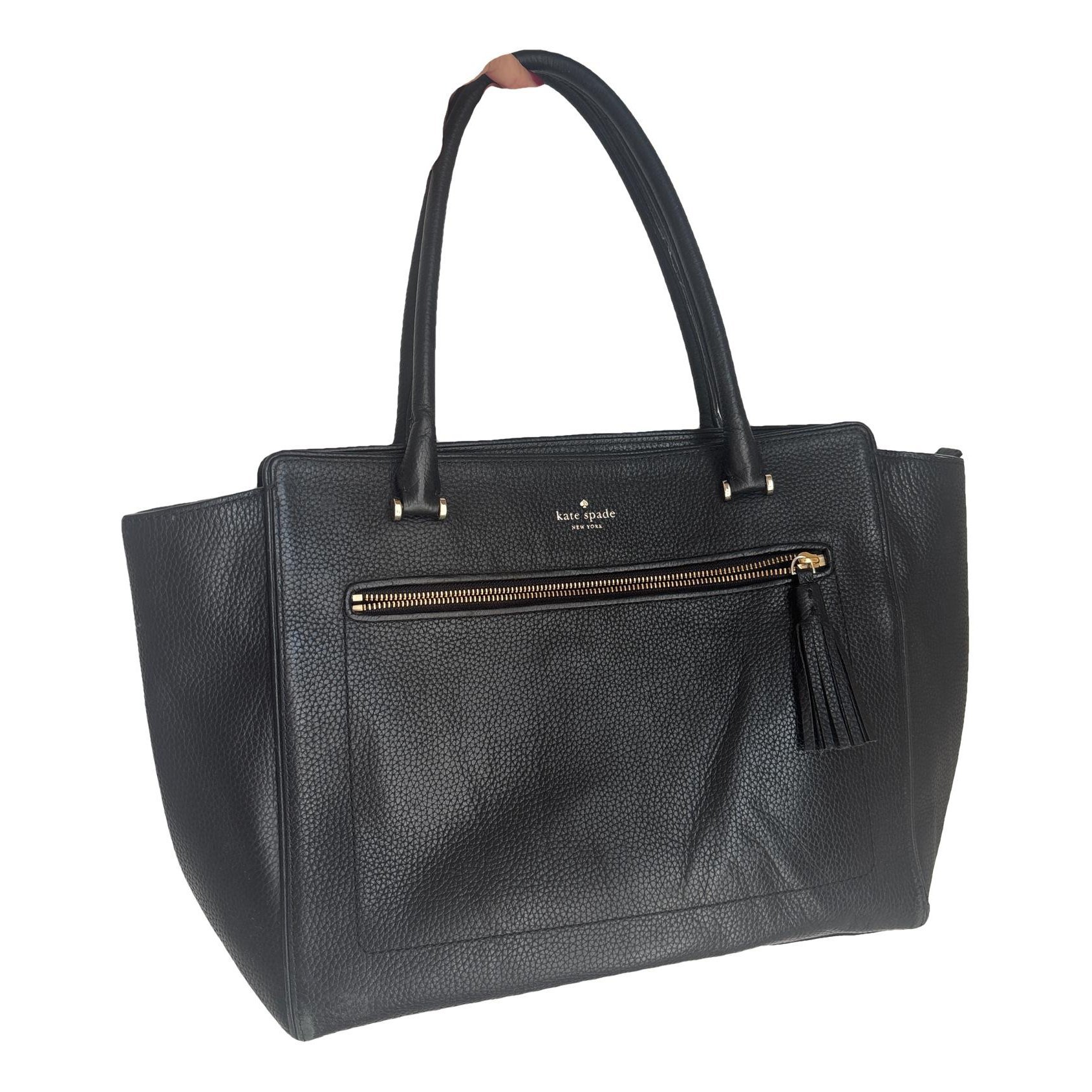 Leather tote