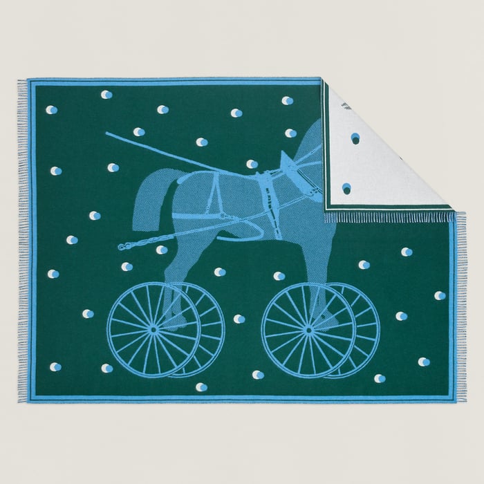 Cyprès Cheval Cabriolet Blanket