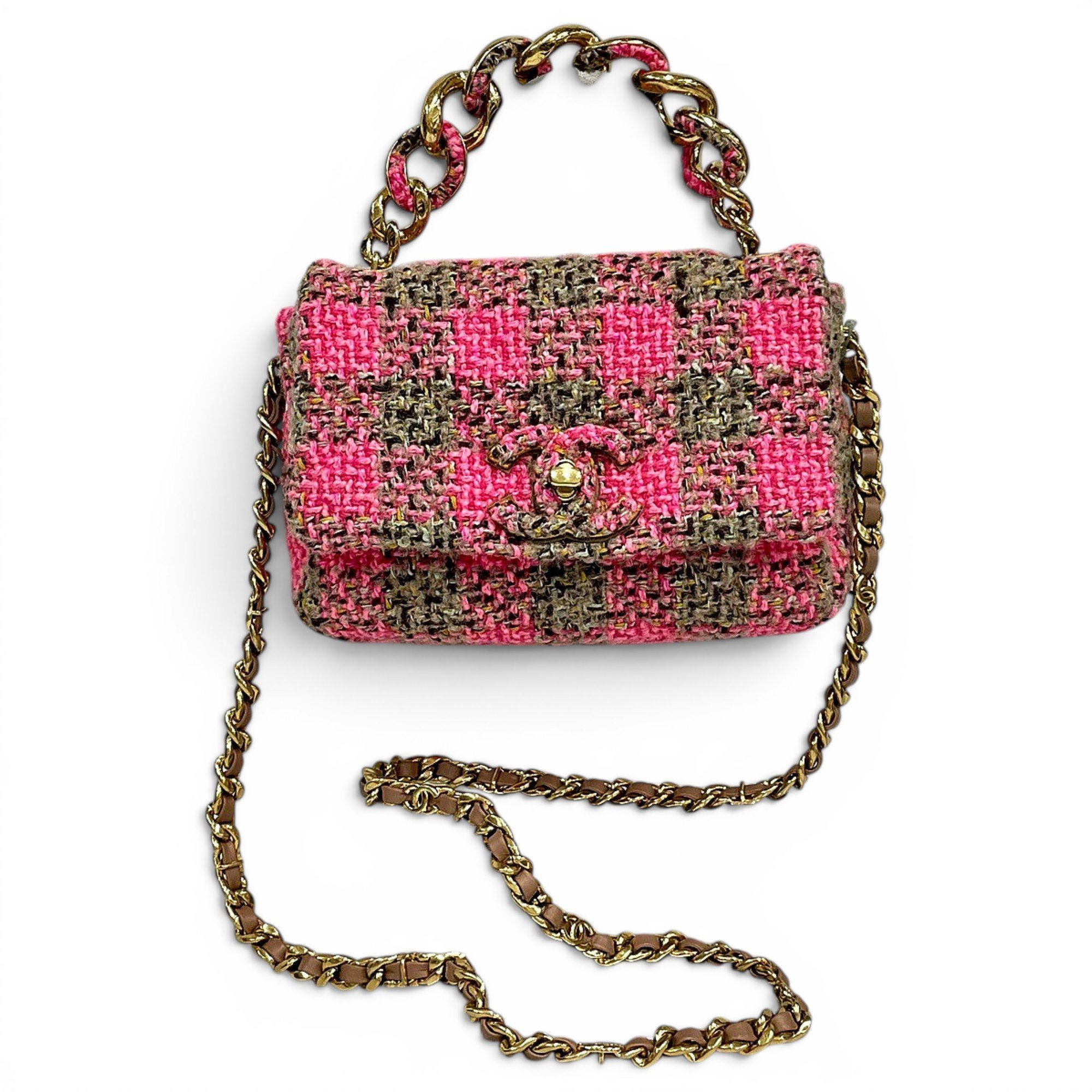 Chanel 19 tweed handbag